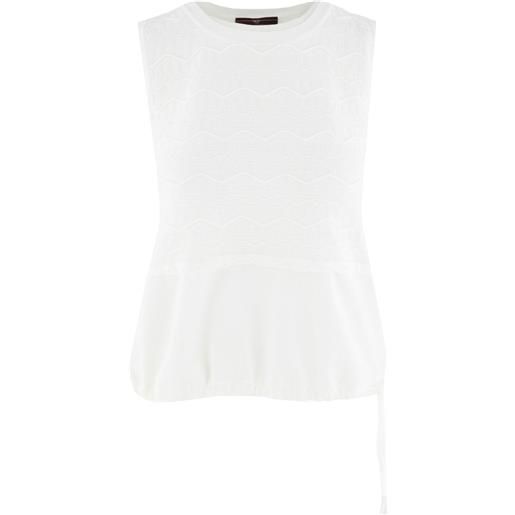 High top testurizzato - bianco