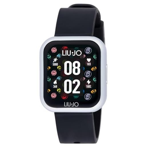 Liu Jo orologio unisex smartwatch voice mini silver cinturino nero