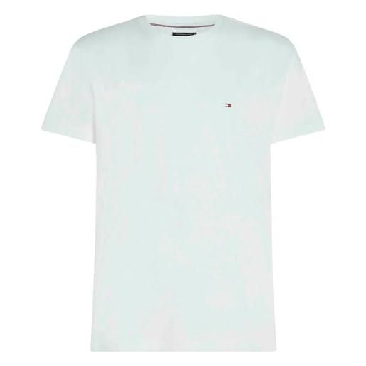 Tommy Hilfiger uomo t-shirt maniche corte essential regular fit scollo rotondo, blu (desert sky), xl