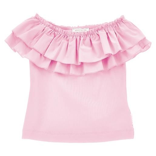 Monnalisa t-shirt jersey con maxigale