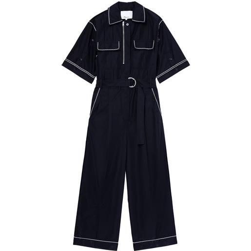 3.1 Phillip Lim tuta intera con ricamo - nero