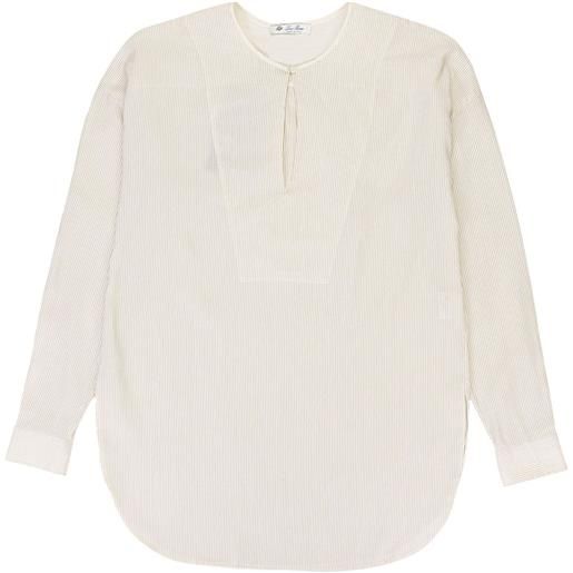 Loro Piana blusa a righe in cotone - toni neutri