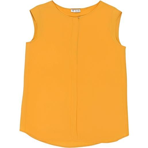Loro Piana canotta con scollo ampio - arancione