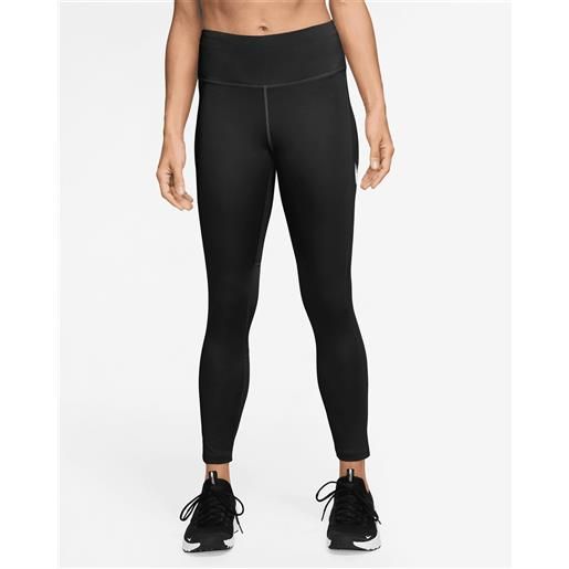 Nike fast dri fit 7/8 swoosh w - fuseaux running - donna - nero
