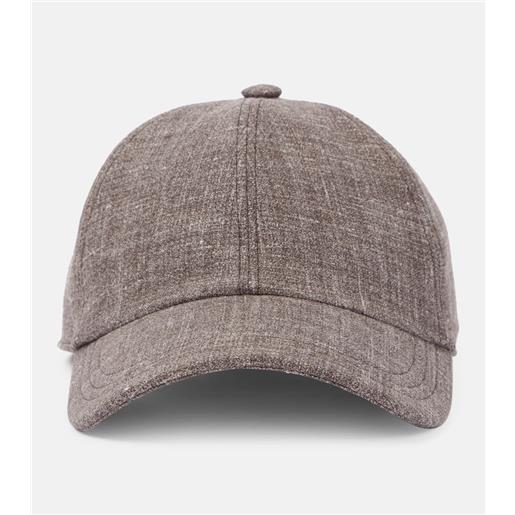 The Row cappello da baseball caspian in seta