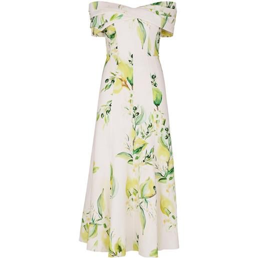 Nicholas abito midi ariana - bianco