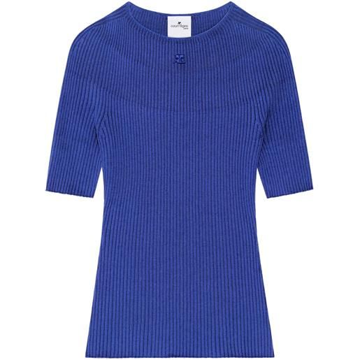 Courrèges maglione solar - blu