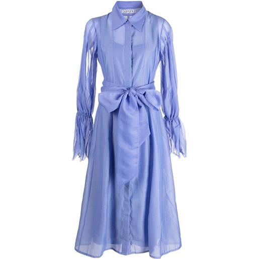 Baruni chemisier oprah con cintura - blu