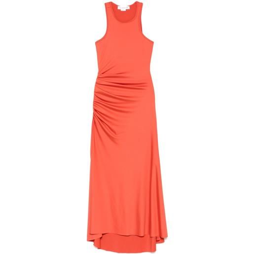 Victoria Beckham abito lungo con ruches - arancione