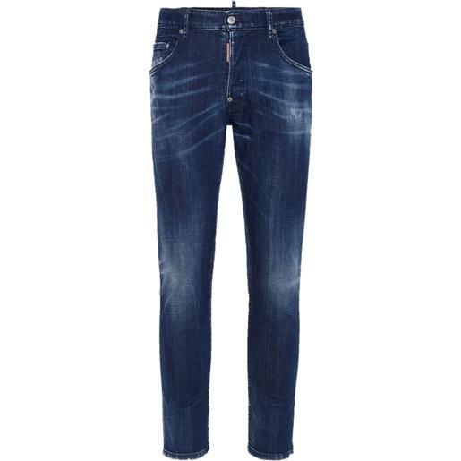 DSQUARED2 jeans slim in cotone elasticizzato - blu