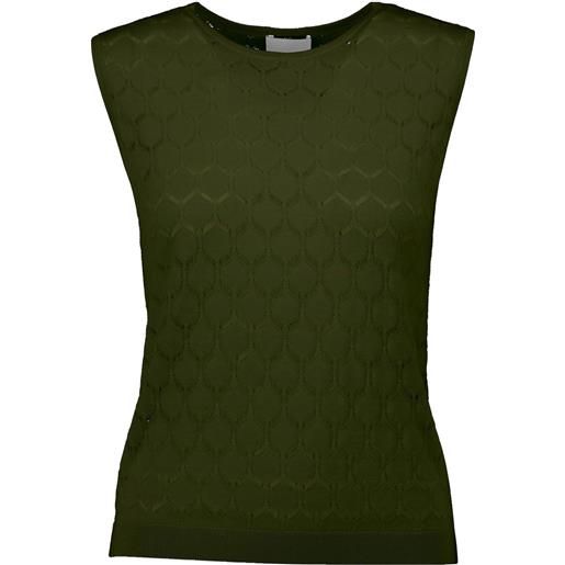 Allude top in maglia - verde