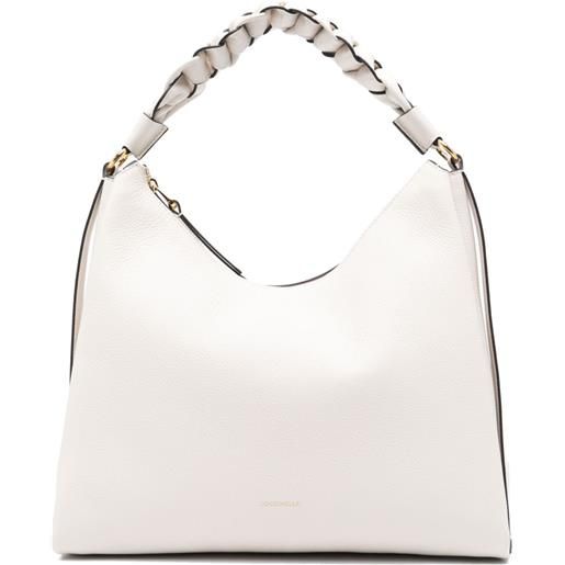 Coccinelle borsa a spalla boheme media - bianco