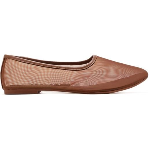 Senso ballerine con inserti - marrone
