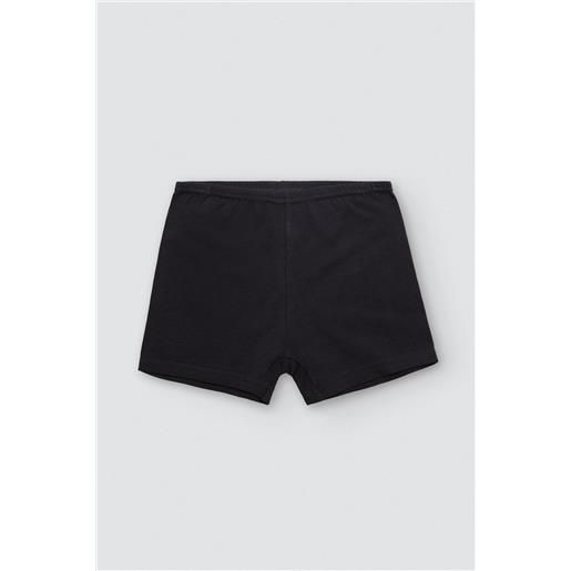 Ysabel Mora gonna pantalone semplice in cotone nero a tinta unita