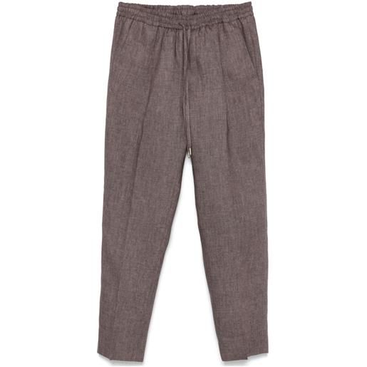 Briglia 1949 pantaloni wimbledon dritti - marrone