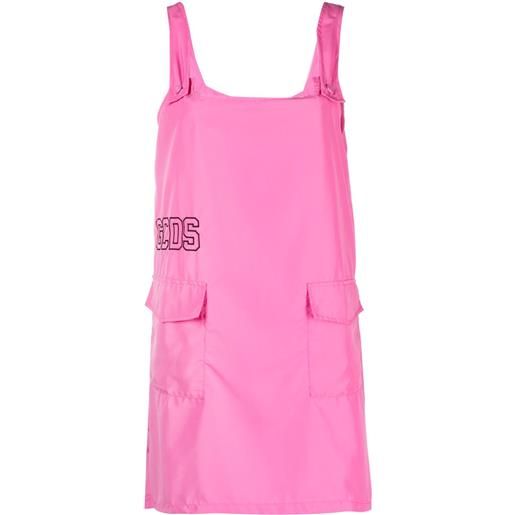 GCDS abito corto con ricamo - rosa