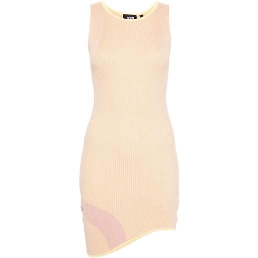 GCDS abito comma asimmetrico a coste - rosa