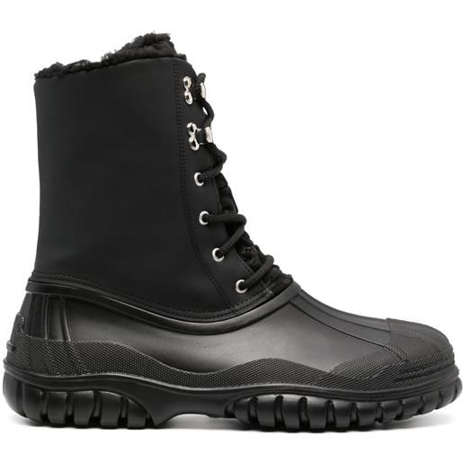GCDS stivali da neve con stampa - nero