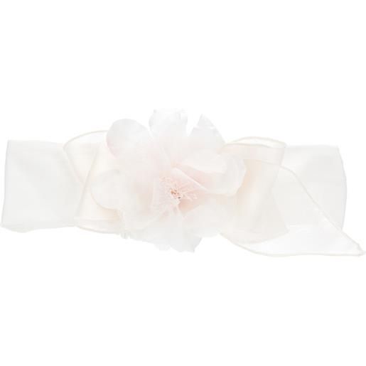 Monnalisa fascia jersey con maxifiore organza