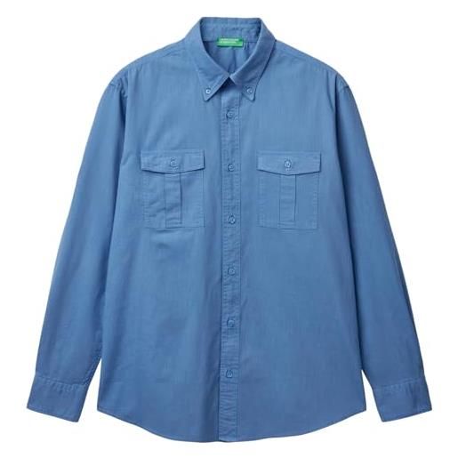 United Colors of Benetton Camicia - blue/blu - (Second hand