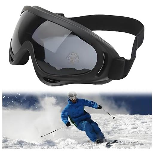 katmerio occhiali da sci da uomo e donna, occhiali da sci, protezione uv, occhiali da snowboard, anti-appannamento, occhiali da moto, occhiali da sci a specchio, adatti per sport all'aria aperta