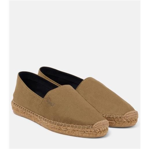 Saint Laurent espadrillas cassandre in gabardine