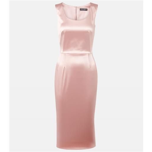 Dolce&Gabbana abito midi in raso