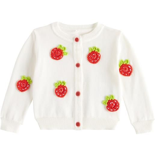 Stella McCartney Kids cardigan in cotone con ricamo