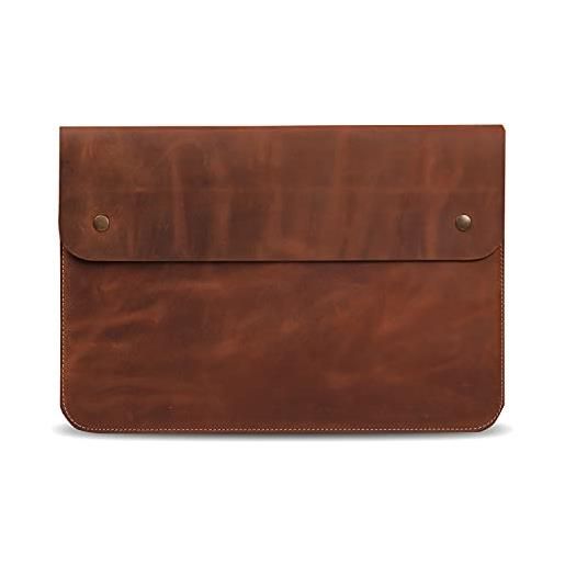 MegaGear mg1973, cartella unisex-adulto, marrone chiaro, 15-16 pollici