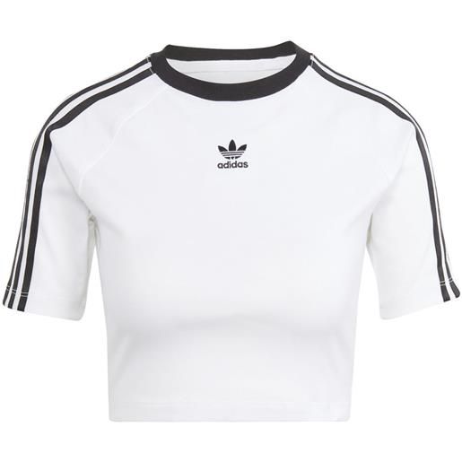 ADIDAS ORIGINALS t-shirt crop 3 stripes donna