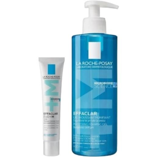 La Roche-Posay set dermocosmetici - effaclar duo+ m + effaclar gel detergente viso
