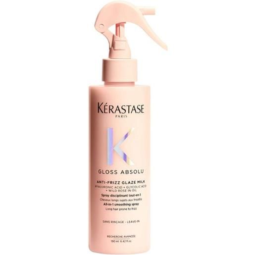 Kerastase gloss absolu anti frizz glaze milk - spray levigante tutto-in-uno per capelli crespi