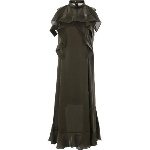 sacai abito smanicato - verde