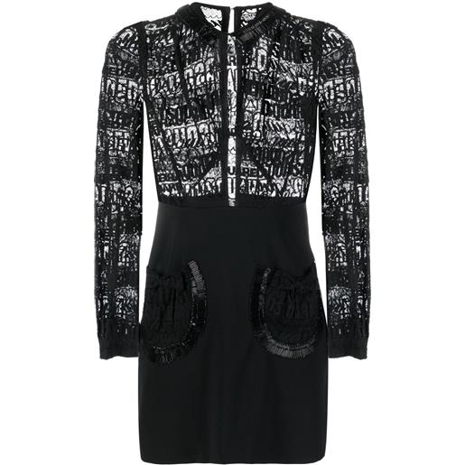 DSQUARED2 abito corto a maniche lunghe - nero