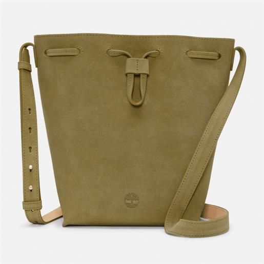 Timberland - borsa a secchiello in pelle tuckerman da donna in verde, donna, verde