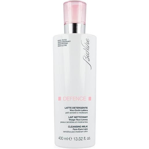BioNike linea defence detersione latte detergente viso occhi labbra 400 ml