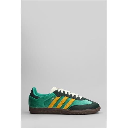 Adidas sneakers samba og in velluto verde
