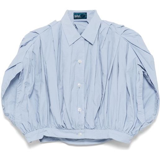 Kolor top con abbottonatura - blu