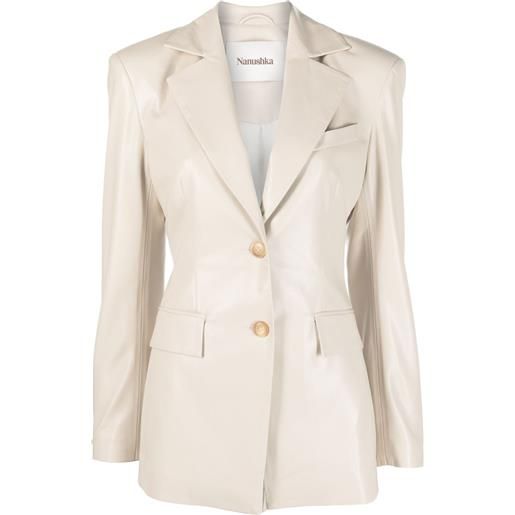 Nanushka blazer monopetto hathi - toni neutri