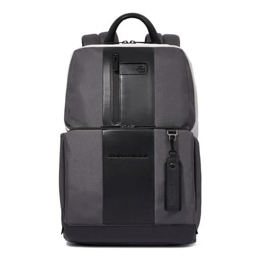 PIQUADRO brief2 special 14' computer backpack s grey - black