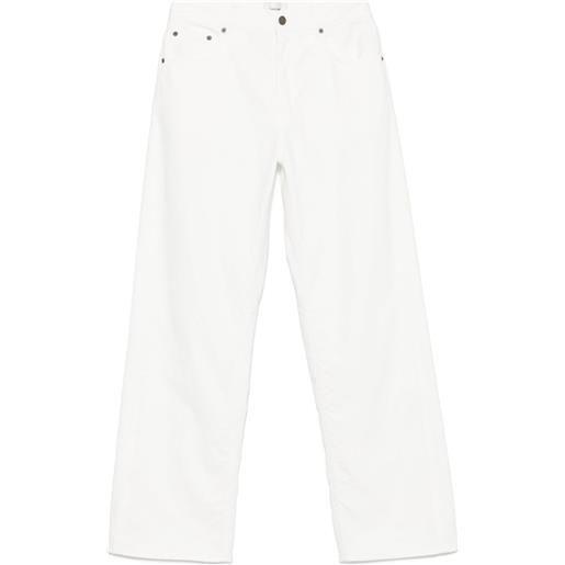 Haikure jeans con applicazione logo - bianco