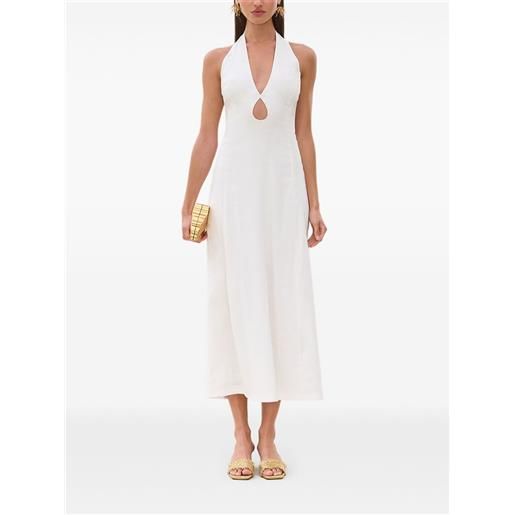 Cult Gaia abito midi lianna con dettaglio cut-out - bianco