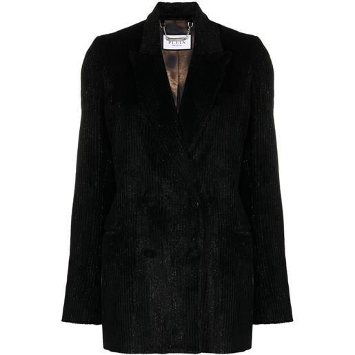 Philipp Plein metallic corduroy blazer - nero