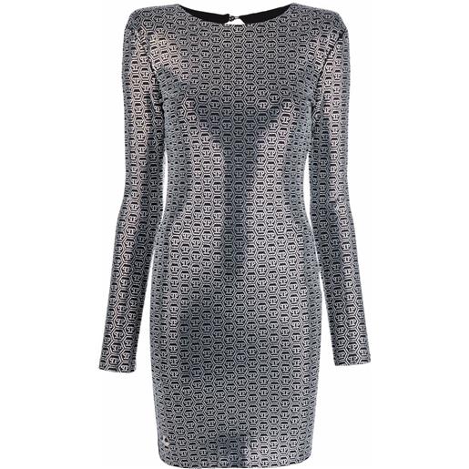 Philipp Plein abito corto con decorazione - nero