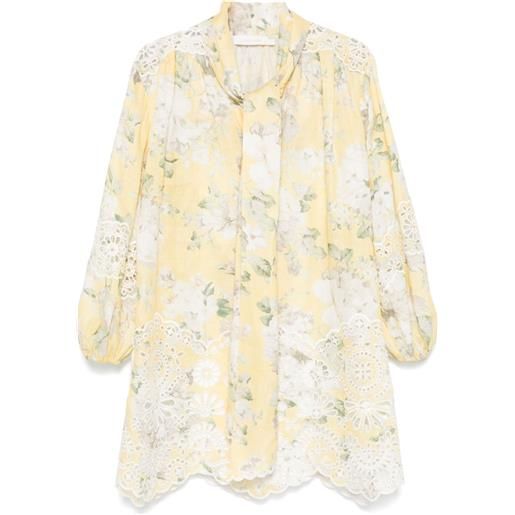 ZIMMERMANN abito acacia corto - giallo