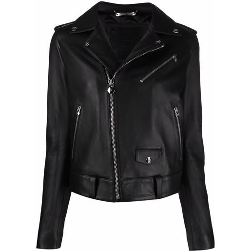 Philipp Plein giacca biker - nero