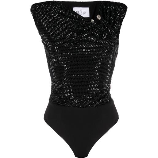 Philipp Plein body con decorazione - nero
