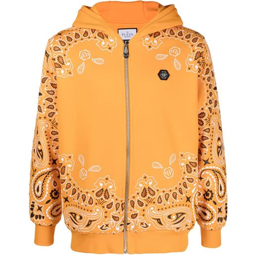 Philipp Plein felpa con stampa - arancione