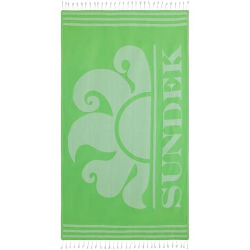 SUNDEK telo mare fouta jacquard con logo