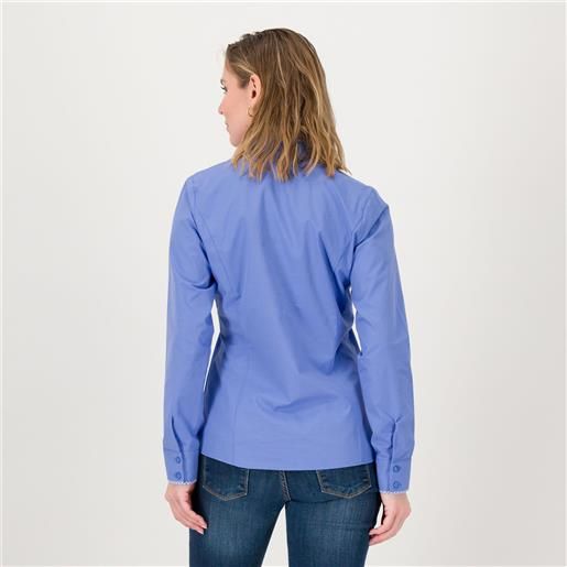 Isaac Mizrahi Live! camicia in misto cotone con bordi in contrasto